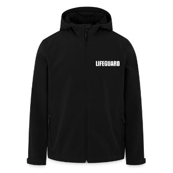 lifeguard - Veste softshell homme en polyester recyclé Stanley/Stella - noir - Devant - AI Model Male 185 light (185cm)