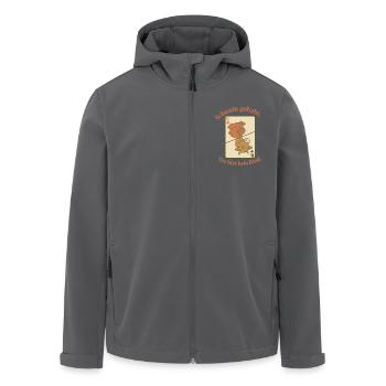 Schwein gehabt, du bist keine Kuh. Noch. - Recycelte Männer Softshell-Jacke von Stanley/Stella - Schwarz - Vorne - AI Model Male 185 light (185cm)