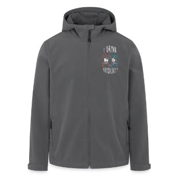 Periodic table - Men’s Recycled Softshell Jacket by Stanley/Stella - anthracite - Front - AI Model Male 185 light (185cm)