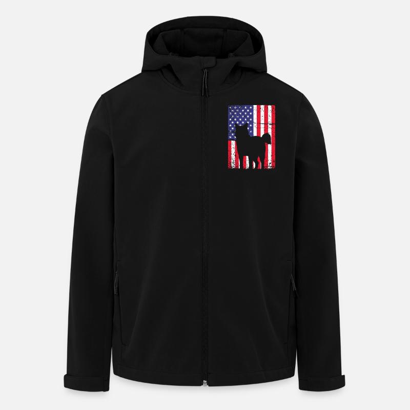 Husky sibérien - Veste softshell homme en polyester recyclé Stanley/Stella - noir