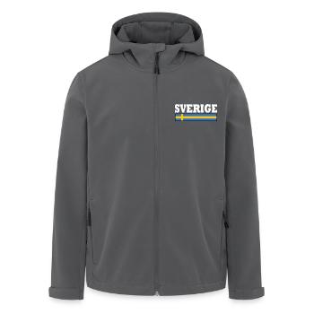Schweden flagge - Recycelte Männer Softshell-Jacke von Stanley/Stella - Schwarz - Vorne - AI Model Male 185 light (185cm)