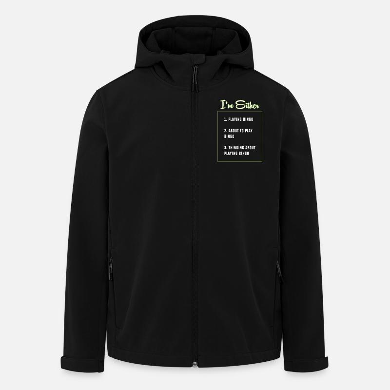 Bingo - Recycelte Männer Softshell-Jacke von Stanley/Stella - Schwarz