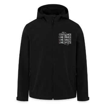 Line Dance Zeit Line Dancing Tanzen - Recycelte Männer Softshell-Jacke von Stanley/Stella - Schwarz - Vorne - AI Model Male 185 light (185cm)