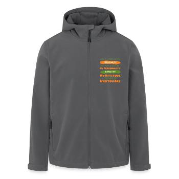 Sarkasmus Liebhaber Lustig Verwechsle nicht meine Persönlichkeit - Recycelte Männer Softshell-Jacke von Stanley/Stella - Schwarz - Vorne - AI Model Male 185 light (185cm)