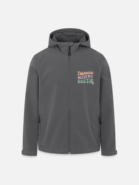 Twinning With My Bestie Spirit Week Twin Day - Men’s Recycled Softshell Jacket by Stanley/Stella - black