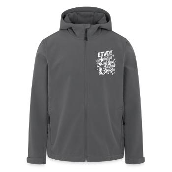Howdy Line Dance Country Music Linedance Design - Recycelte Männer Softshell-Jacke von Stanley/Stella - Anthrazit - Vorne - AI Model Male 185 light (185cm)