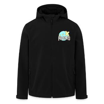 Sex friend - Men’s Recycled Softshell Jacket by Stanley/Stella - black - Front - AI Model Male 185 light (185cm)