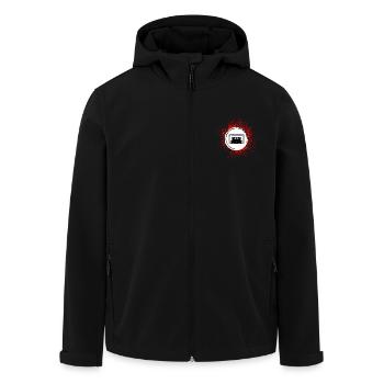 Kassette Symbol - Recycelte Männer Softshell-Jacke von Stanley/Stella - Schwarz - Vorne - AI Model Male 185 light (185cm)