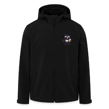 Raven Crow Après-ski Bière Bande dessinée - Veste softshell homme en polyester recyclé Stanley/Stella - noir - Devant - AI Model Male 185 light (185cm)
