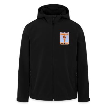 Six Sept Mème 6 7 - Veste softshell homme en polyester recyclé Stanley/Stella - noir - Devant - AI Model Male 185 light (185cm)