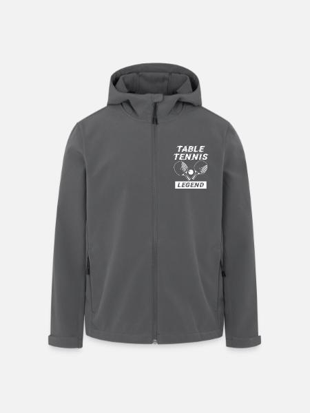 Table Tennis Legend - Men’s Recycled Softshell Jacket by Stanley/Stella - black