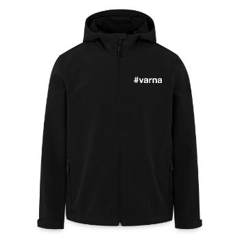 VARNA Bulgarie Bulgare Hashtag - Veste softshell homme en polyester recyclé Stanley/Stella - noir - Devant - AI Model Male 185 light (185cm)