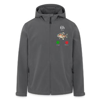 Fih Calling Remind me Message Decline Accept Phone - Veste softshell homme en polyester recyclé Stanley/Stella - charbon - Devant - AI Model Male 185 light (185cm)