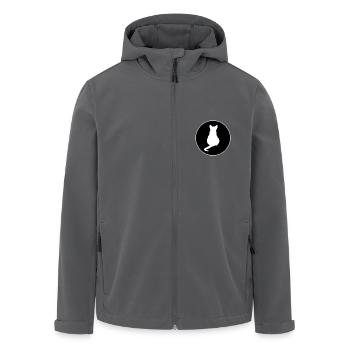 Cat Cat Black Cat Silhouettes - Men’s Recycled Softshell Jacket by Stanley/Stella - anthracite - Front - AI Model Male 185 light (185cm)