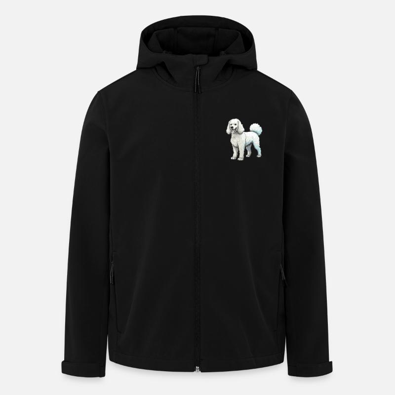 Caniche Chien - Veste softshell homme en polyester recyclé Stanley/Stella - noir