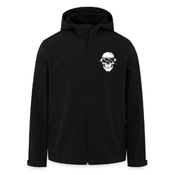 Ski Skibrille Skelett - Recycelte Männer Softshell-Jacke von Stanley/Stella - Schwarz - Vorne - AI Model Male 185 light (185cm)