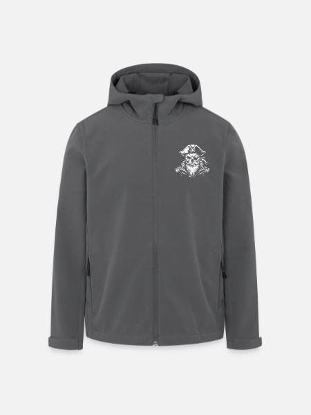 Pirate Skull - Men’s Recycled Softshell Jacket by Stanley/Stella - black
