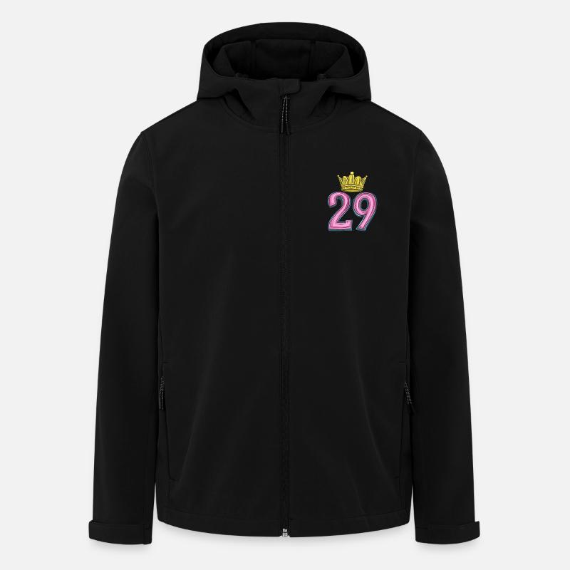 29 Number Krone - Men’s Recycled Softshell Jacket by Stanley/Stella - black