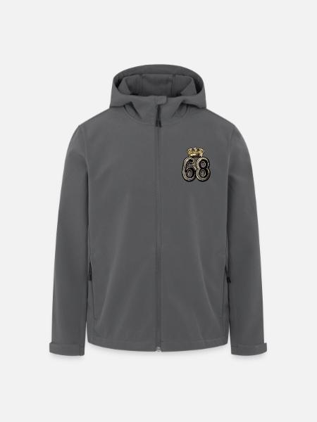 68 Number Krone - Men’s Recycled Softshell Jacket by Stanley/Stella - black