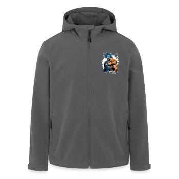 Spartaner Muskeln Gladiator Gym - Recycelte Männer Softshell-Jacke von Stanley/Stella - Schwarz - Vorne - AI Model Male 185 light (185cm)