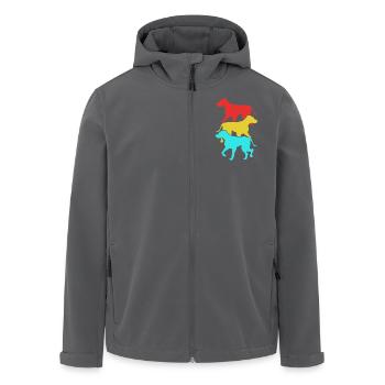 Rhodesian Ridgeback - Men’s Recycled Softshell Jacket by Stanley/Stella - black - Front - AI Model Male 185 light (185cm)
