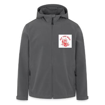 Eat the rich - Karl Marx Eat Döner Kebab Rich - Recycelte Männer Softshell-Jacke von Stanley/Stella - Anthrazit - Vorne - AI Model Male 185 light (185cm)