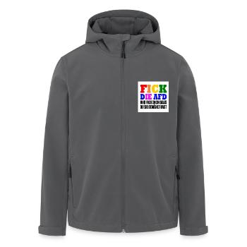 fick die afd und fick dich dass du sie gewählt has - Recycelte Männer Softshell-Jacke von Stanley/Stella - Anthrazit - Vorne - AI Model Male 185 light (185cm)