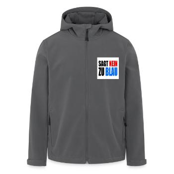dit non au bleu - Veste softshell homme en polyester recyclé Stanley/Stella - charbon - Devant - AI Model Male 185 light (185cm)