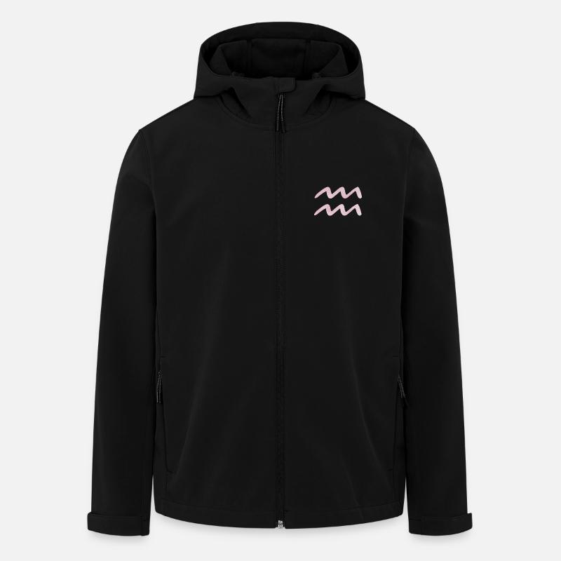 Wassermann Sternzeichen - Recycelte Männer Softshell-Jacke von Stanley/Stella - Schwarz