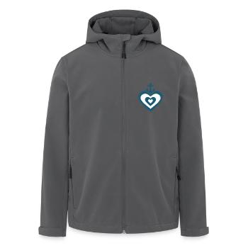 Heart Anchor Allemagne du Nord Matelot Capitaine - Veste softshell homme en polyester recyclé Stanley/Stella - noir - Devant - AI Model Male 185 light (185cm)