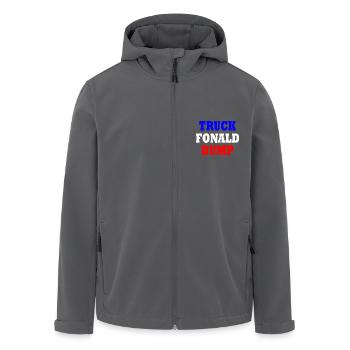 truck fonald dump - Men’s Recycled Softshell Jacket by Stanley/Stella - anthracite - Front - AI Model Male 185 light (185cm)