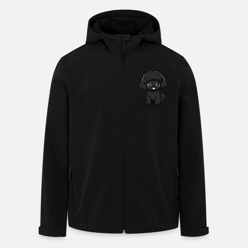 Caniche Chien Mignon - Veste softshell homme en polyester recyclé Stanley/Stella - noir