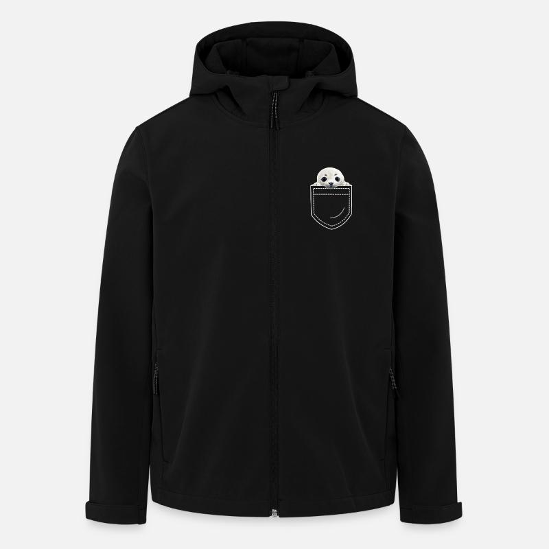 Phoque - Veste softshell homme en polyester recyclé Discoverer Stanley/Stella - noir