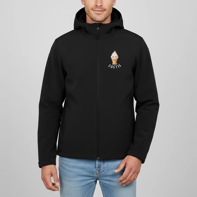 Softie. Softeis Liebe Eiscreme Statement Recycelte Männer Softshell-Jacke von Stanley/Stella