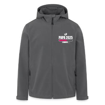 Papa 2025 - Recycelte Männer Softshell-Jacke von Stanley/Stella - Anthrazit - Vorne - AI Model Male 185 light (185cm)