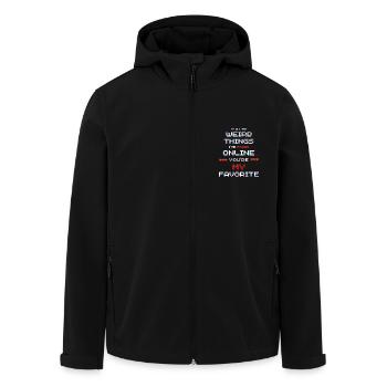Vêtements de connexion uniques pour les couples en ligne - Veste softshell homme en polyester recyclé Stanley/Stella - noir - Devant - AI Model Male 185 light (185cm)