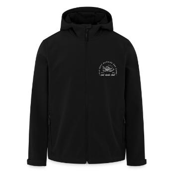 Papa run club coureur trail running marathonien - Veste softshell homme en polyester recyclé Stanley/Stella - noir - Devant - AI Model Male 185 light (185cm)