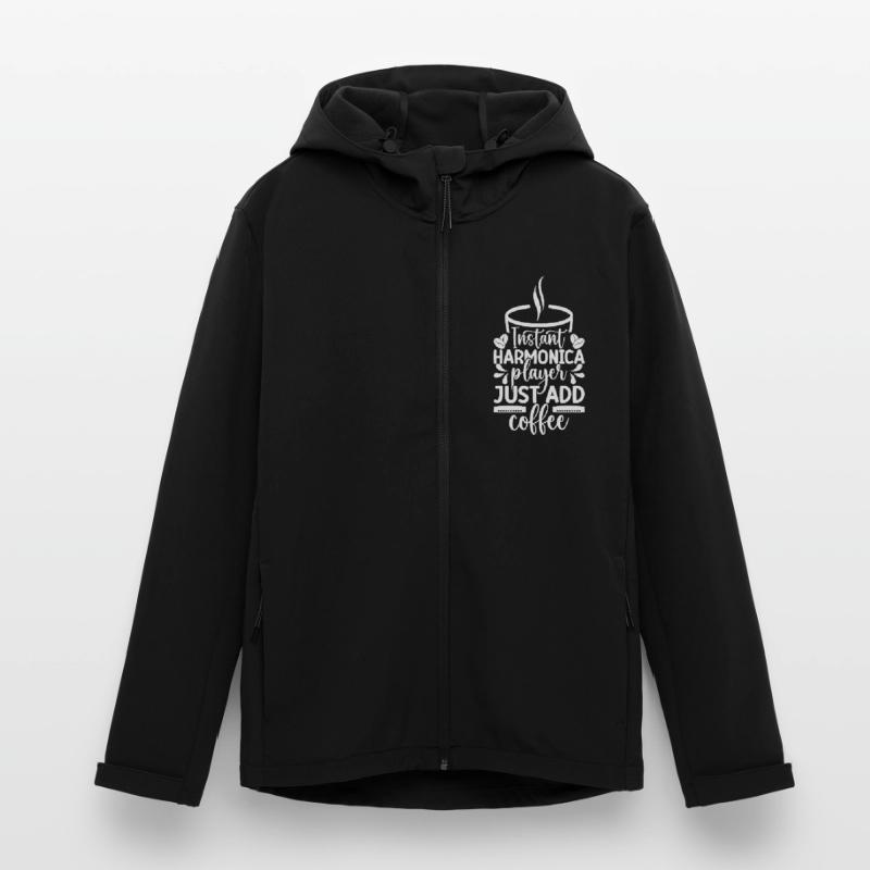 Harmonica Musican Instant Player Just Coffee Recycelte Männer Softshell-Jacke von Stanley/Stella