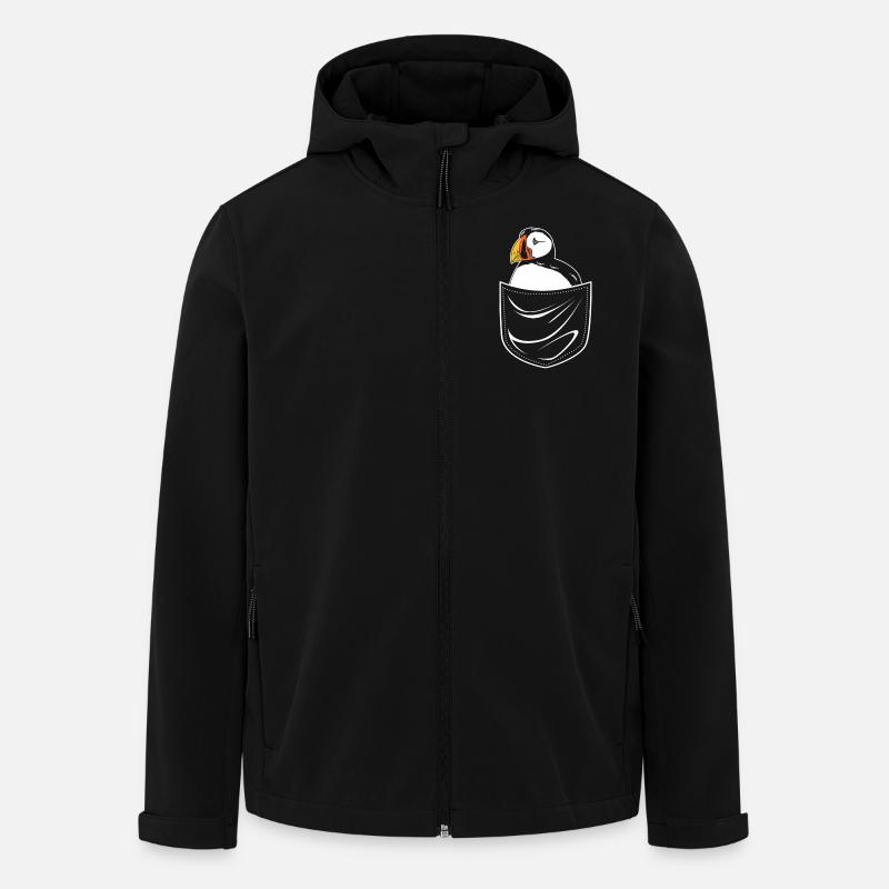 Papageientaucher Puffin - Men’s Recycled Softshell Jacket by Stanley/Stella - black