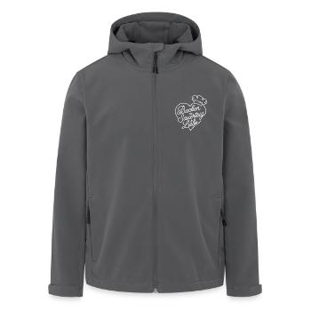 Brot Backen mit Sauerteig und Liebe - Recycelte Männer Softshell-Jacke von Stanley/Stella - Anthrazit - Vorne - AI Model Male 185 light (185cm)