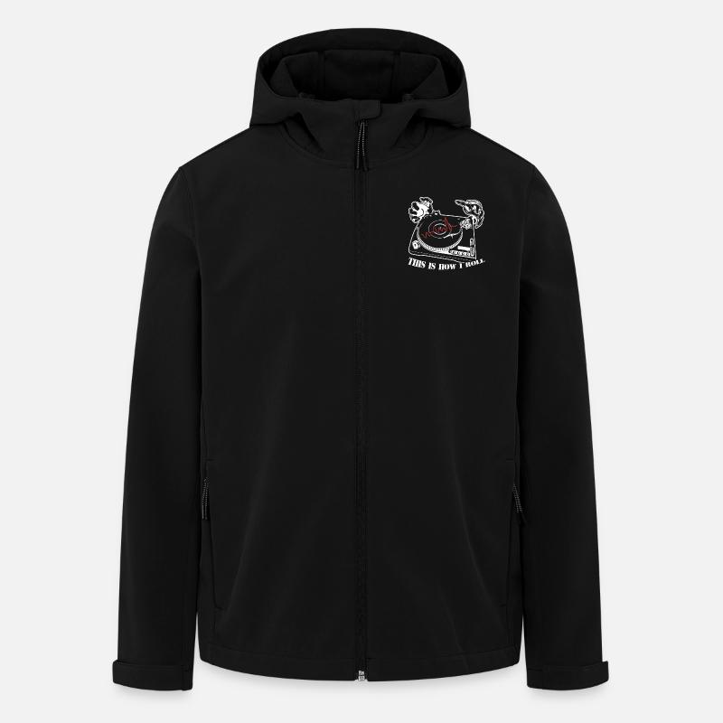 DJ So rollt DJ - Recycelte Männer Softshell-Jacke von Stanley/Stella - Schwarz