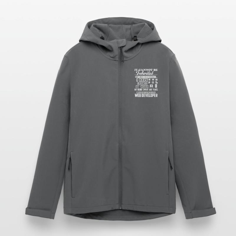 Web Developer Forever The Title Web Developer Men’s Recycled Softshell Jacket Discoverer by Stanley/Stella