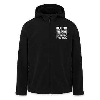 Vibraphone A day without Vibraphone - Men’s Recycled Softshell Jacket by Stanley/Stella - black - Front - AI Model Male 185 light (185cm)