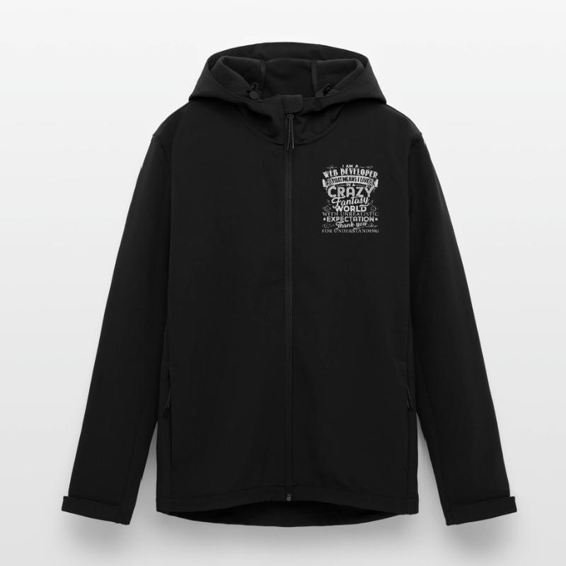 Web Developer I Am A Web Developer Men’s Recycled Softshell Jacket by Stanley/Stella