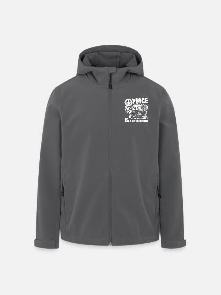 Blacksmithing Peace Love Blacksmithing - Men’s Recycled Softshell Jacket by Stanley/Stella - black