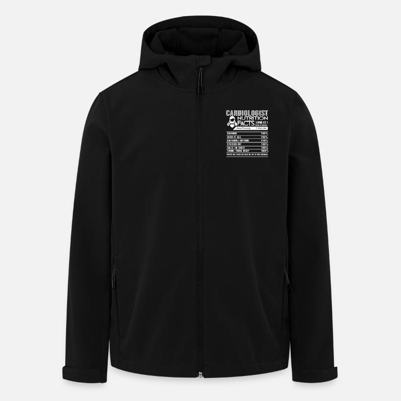 Cardiologist Nutrition Facts - Men’s Recycled Softshell Jacket by Stanley/Stella - black