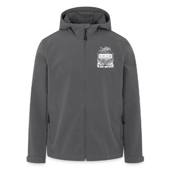 Seismologist I Solve Problems - Men’s Recycled Softshell Jacket by Stanley/Stella - anthracite - Front - AI Model Male 185 light (185cm)