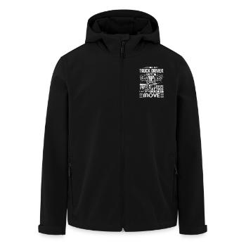 I Am Truck Driver I Love Freedom And Drink Beer - Men’s Recycled Softshell Jacket by Stanley/Stella - black - Front - AI Model Male 185 light (185cm)