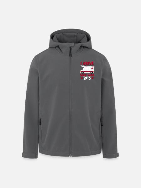 I Drive The Wee Woo Bus Ambulance Driver Paramedic - Recycelte Männer Softshell-Jacke von Stanley/Stella - Schwarz