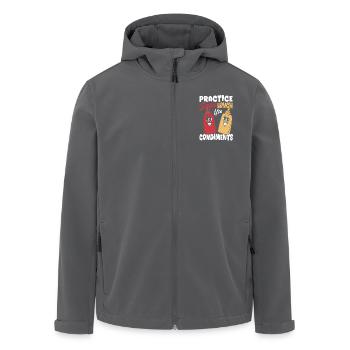 Gewürz Mittagessen Gewürze Sauce - Recycelte Männer Softshell-Jacke von Stanley/Stella - Anthrazit - Vorne - AI Model Male 185 light (185cm)